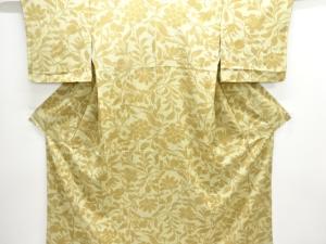 抽象枝花模様小紋着物